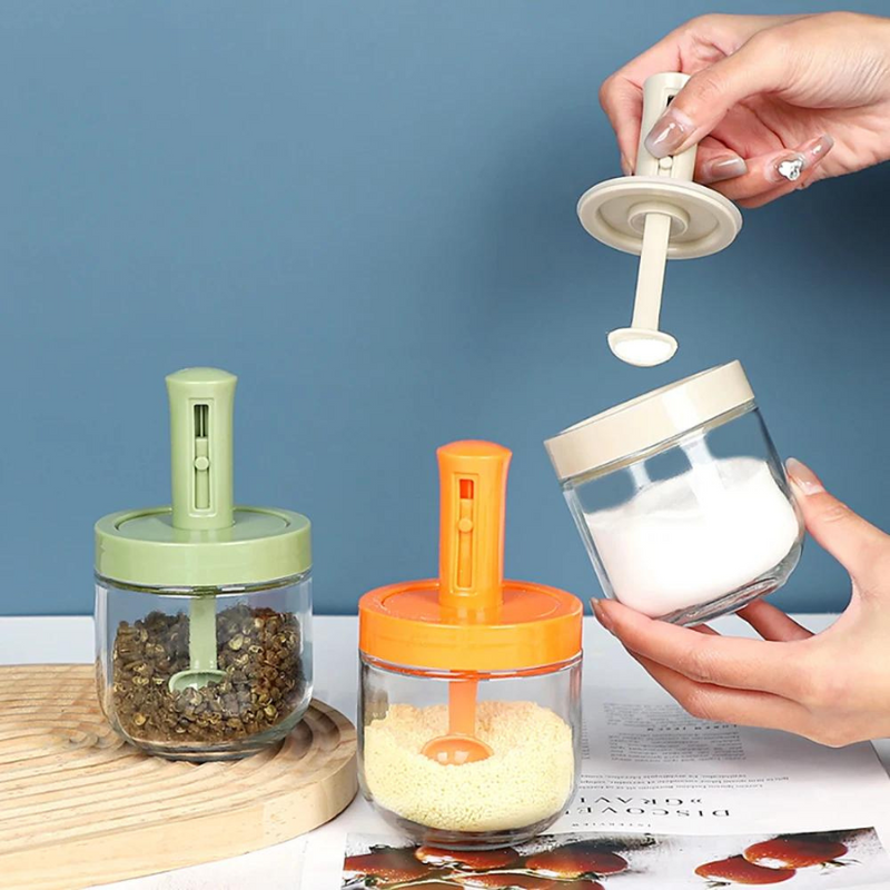 Seasoning Bottle With Movable Spoon - 300 ml