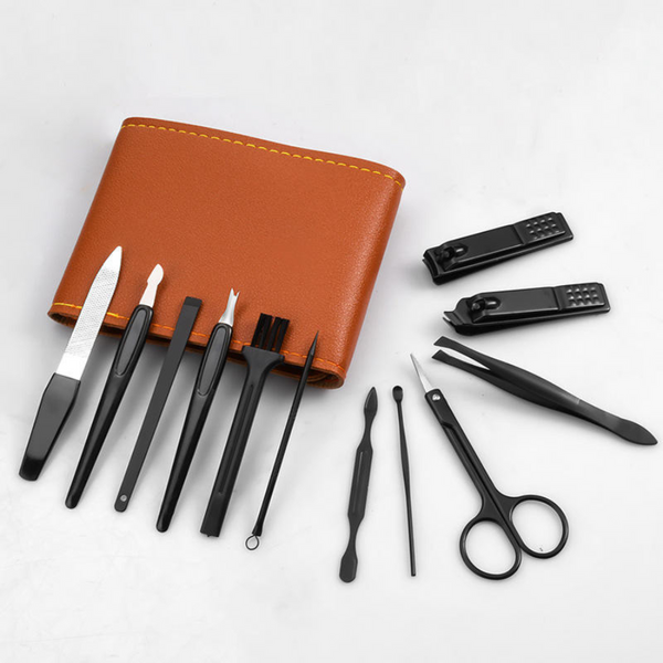 Nail Clippers Pedicure Travel Set - 12 Pieces