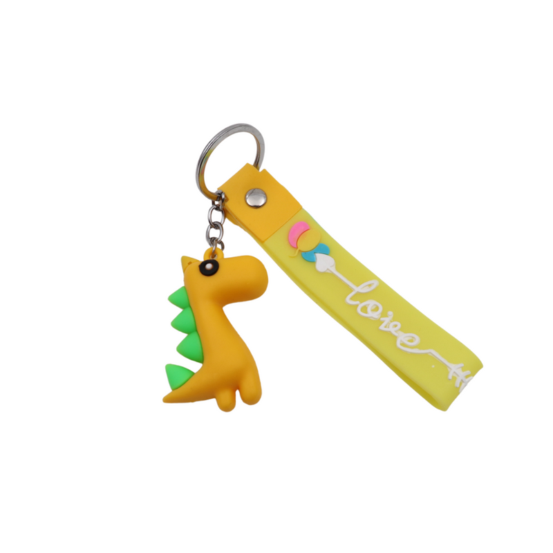 Durable and stylish dinosaur keychains for bags and keys