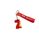 Set of fun dinosaur keychains with star details