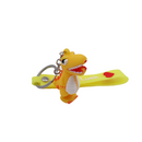 Cute dinosaur keychain with motivational message