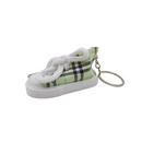 Elegant plaid sneaker keychain to personalize your keys