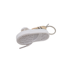Fashionable plaid mini sneaker keychain for keys