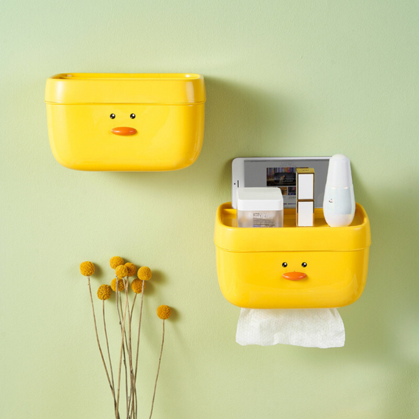 Yellow Duck Toilet Paper Tissue Box
