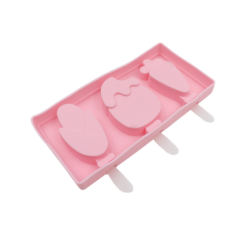 3 Pack Silicone Popsicle Ice Cream Molds Shape - Multi Shapes