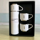 ترمس حراري مع 3 اكواب - ياتي في علبة هدية