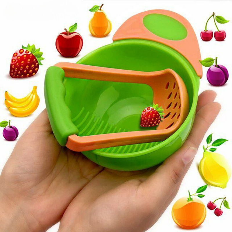 Baby Food Handmade Grinding Bowl Fruits + Vegetables Masher