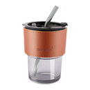 مج زجاج فاميه بالشاليموه للمشروبات الساخنه و البارده