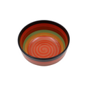 Colorful Porcelain Striped Bowl – Single Piece For Serving Snacks, Soup Or Desserts