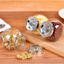 طقم توابل زجاجي من 4 قطع -  300 مل