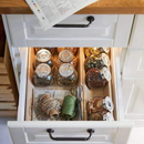 طقم توابل زجاجي من 4 قطع -  300 مل