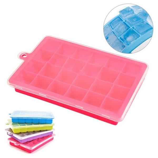 24 Grids Silicone Ice Cube Tray Molds