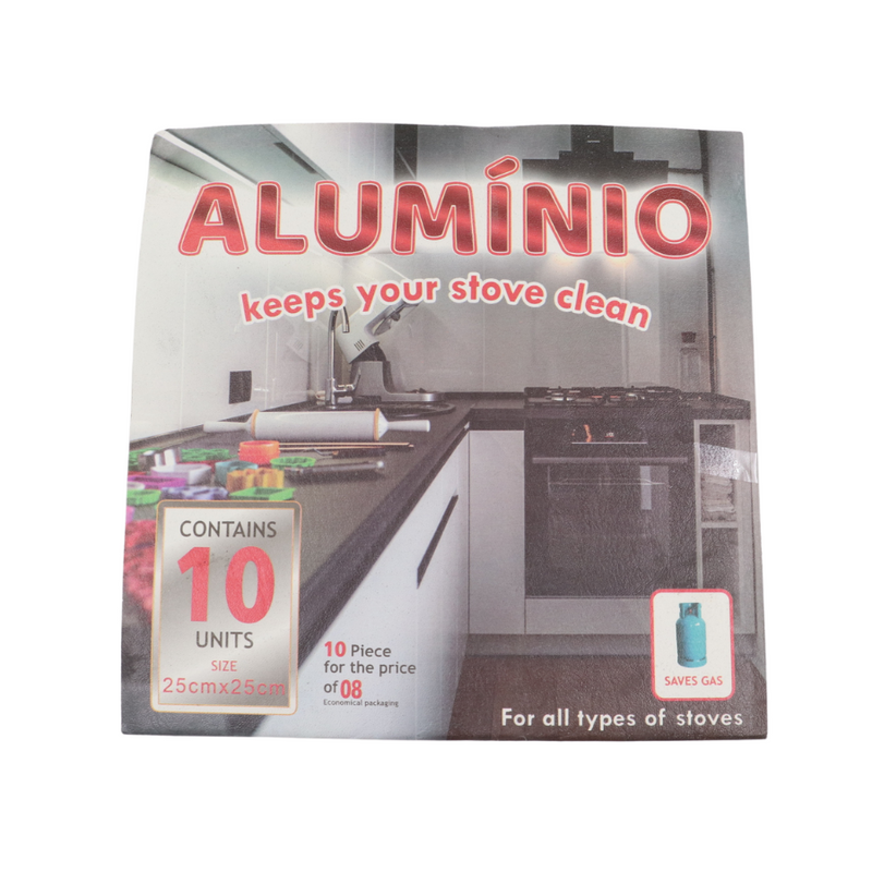Aluminio Square Foil for Cooker - 10 Pieces