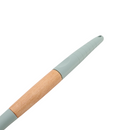 Silicone Serving Skimmer With Wooden Handle
