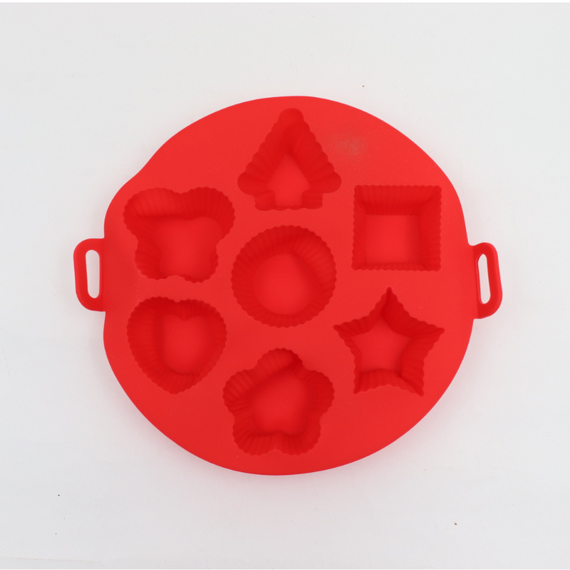 Circle Cup Cake Silicone Mold - Random Colors