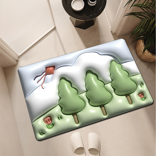 Non-slip 3D Cartoon Bath Mat For Bathroom and Kitchen