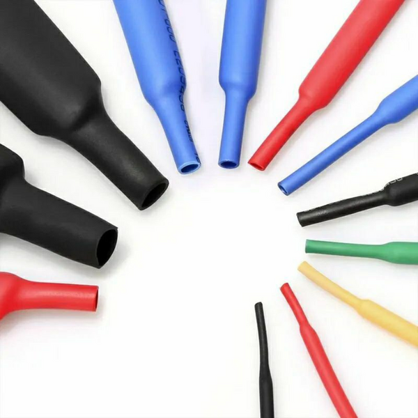 Colored Dual Wall  Heat Shrinkable Tubing Kit Set of 164 Pieces