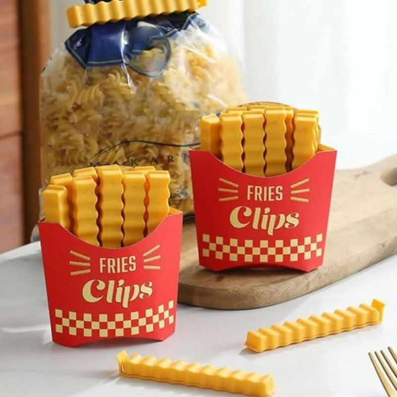 12Pcs Food Bag Clips, French Fries Shaped