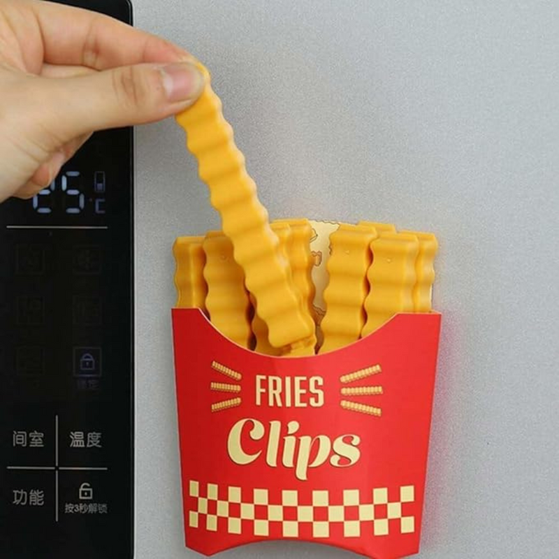 12Pcs Food Bag Clips, French Fries Shaped