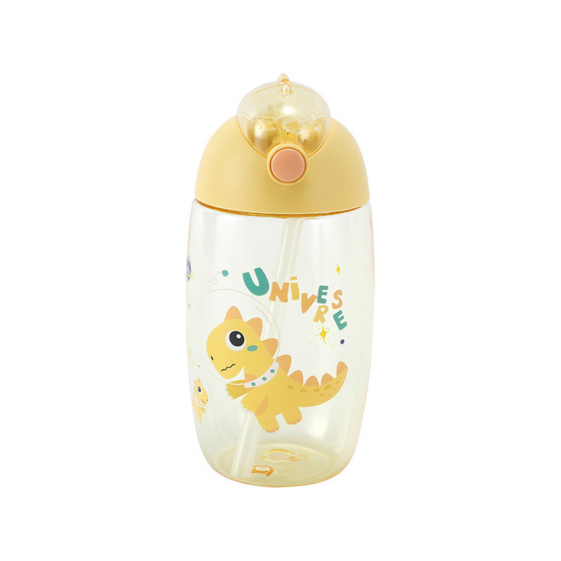 Kids Juice Water Bottle With Straw - Multi Colors