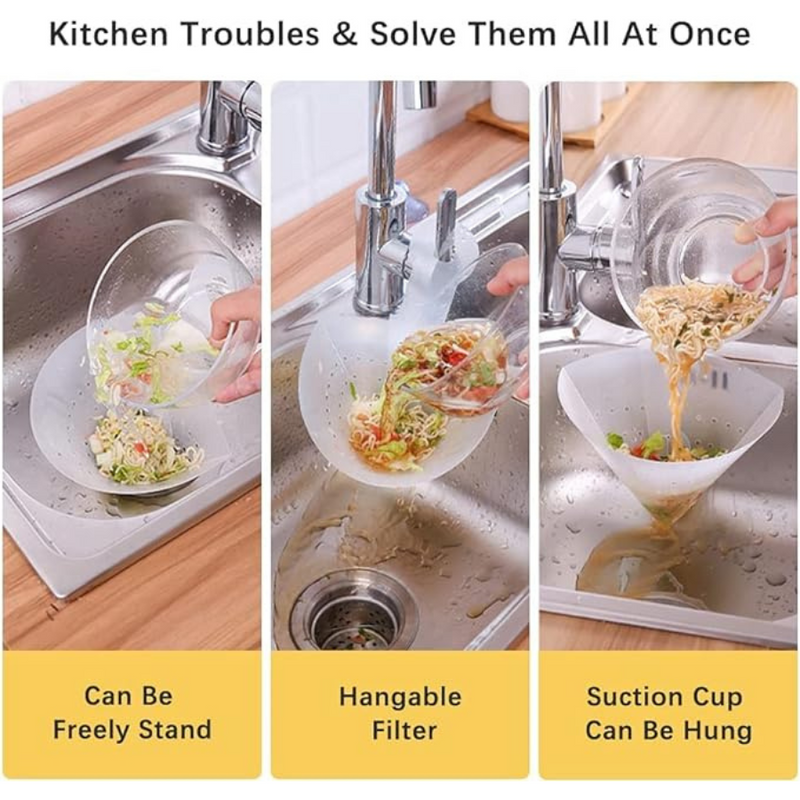 Plastic Foldable Kitchen Sink Filter Bag Strainers