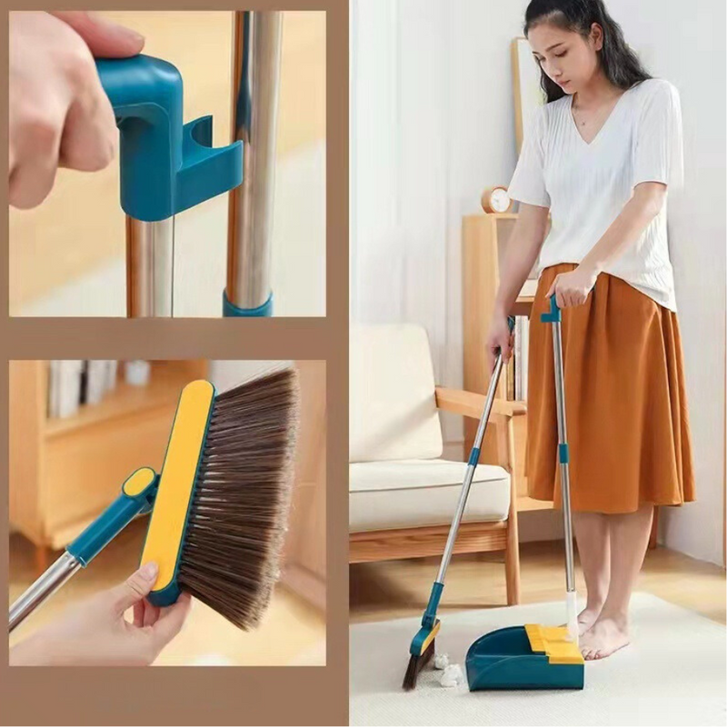 Dustpan Broom Dustpans Cleaning Set  - Multi Colors