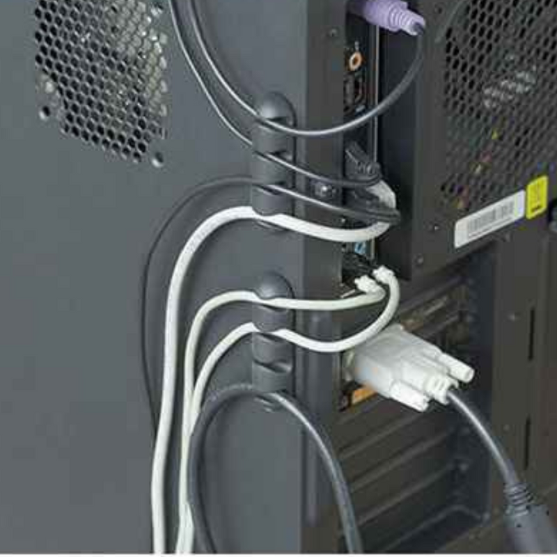 4 Pieces - Silicone Multi Adhesive Cable Organizer