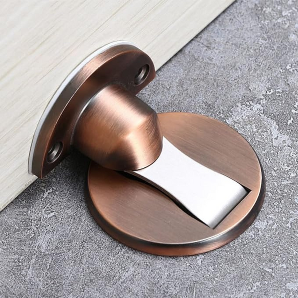 1 Piece Metal Door Bump Stopper, With Hidden Magnetic for Catching Door Safely