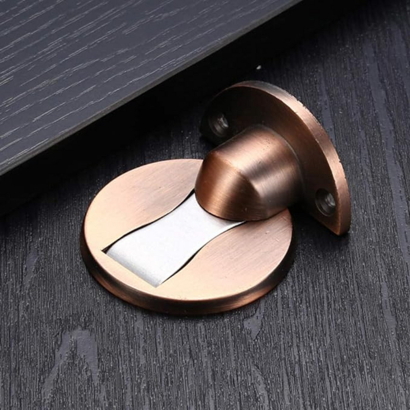 1 Piece Metal Door Bump Stopper, With Hidden Magnetic for Catching Door Safely