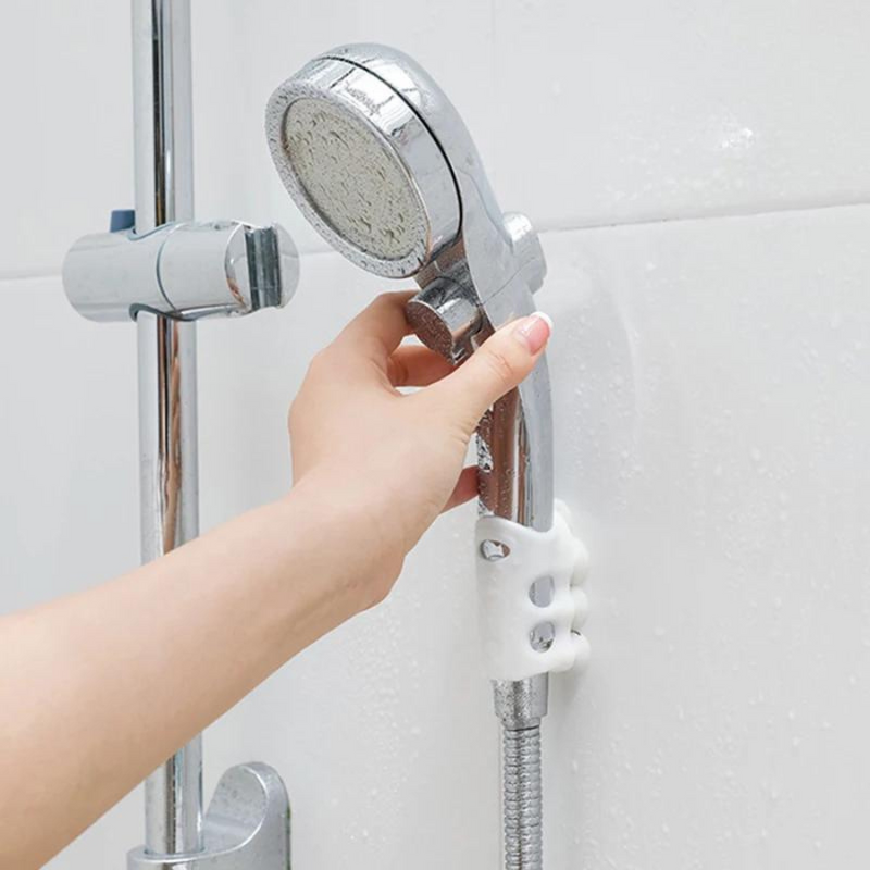 Easy-to-install shower head holder with strong grip