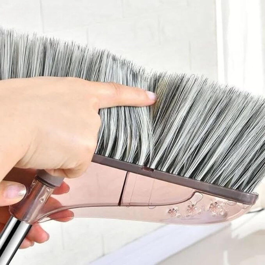 Long Handle Broom & Dustpan Set - Acrylic, Kitchen/Home/Office