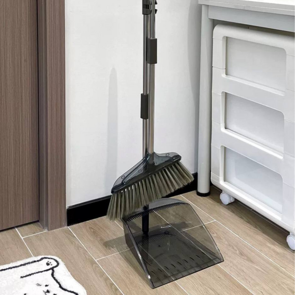 Long Handle Broom & Dustpan Set - Acrylic, Kitchen/Home/Office