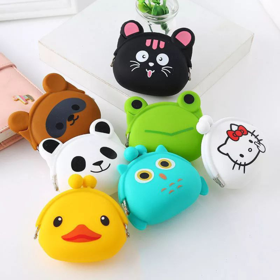 Mini Animal Silicone Coin Purse - Cute Key Bag for Women - Selected Shapes