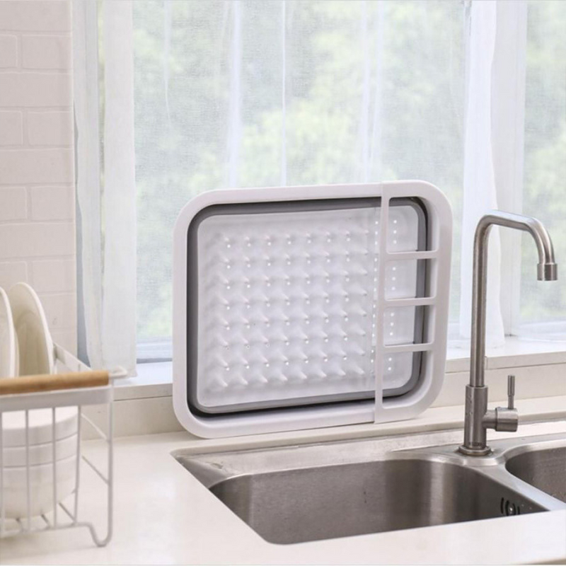 Foldable Dish Rack & Drainer - Space-Saving Kitchen Organizer with Drainage System