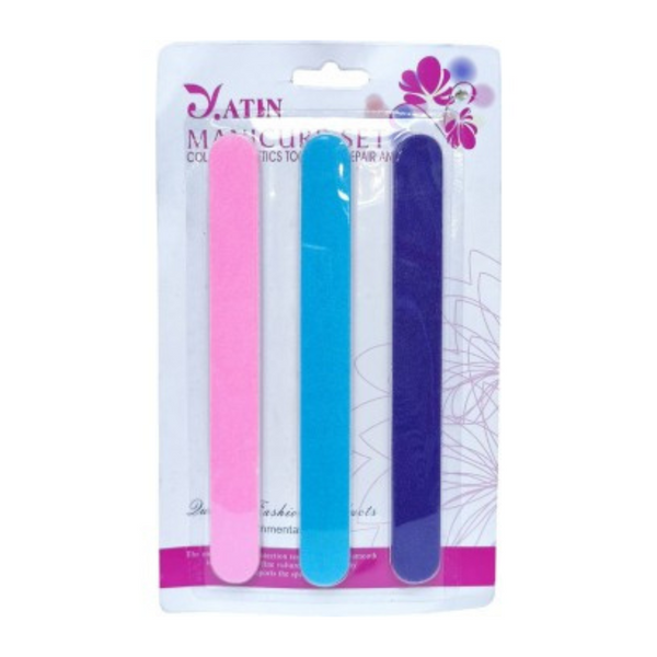 Nail Files Set - Durable, Multi-Color, Perfect For Manicure And Pedicure At Home