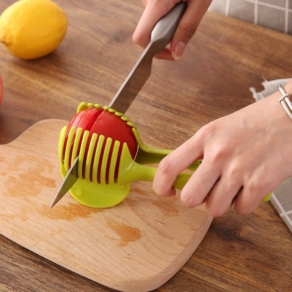 Adjustable Tomato Slicer Holder - Perfect For Safe And Easy Slicing