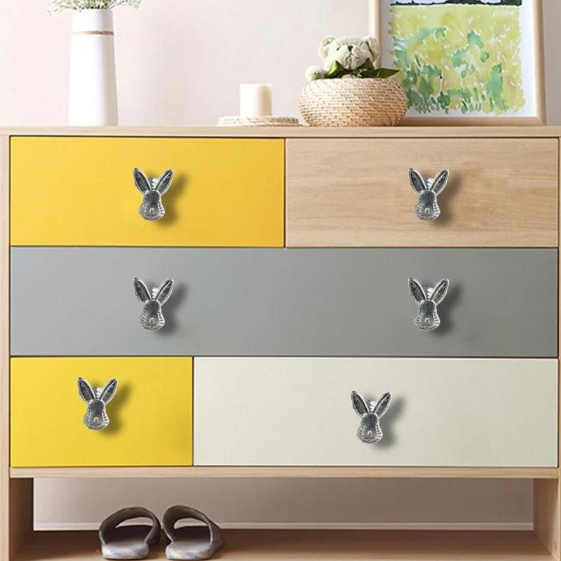 Vintage Bunny Cabinet Knob - Decorative, Durable, and Easy to Install