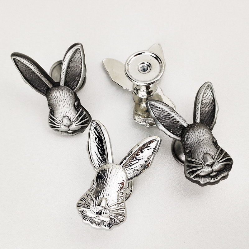 Vintage Bunny Cabinet Knob - Decorative, Durable, and Easy to Install