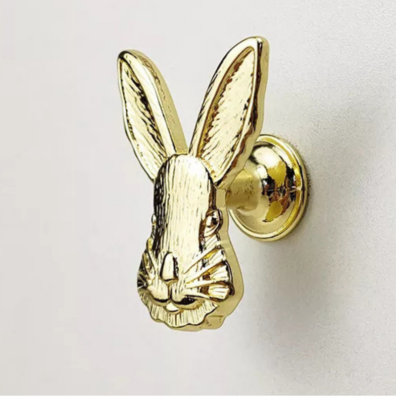 Vintage Bunny Cabinet Knob - Decorative, Durable, and Easy to Install