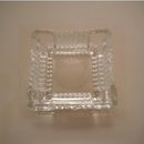 طفاية سجائر زجاجية كريستالية مربعة أنيقة - تصميم فاخر للاستخدام المنزلي أو المكتبي