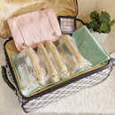 حقيبة مكياج للسفر مع 4 حقائب قابلة للإزالة - تنظيم مستحضرات التجميل ولوازم الاستحمام والإكسسوارات