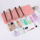 حقيبة مكياج للسفر مع 4 حقائب قابلة للإزالة - تنظيم مستحضرات التجميل ولوازم الاستحمام والإكسسوارات