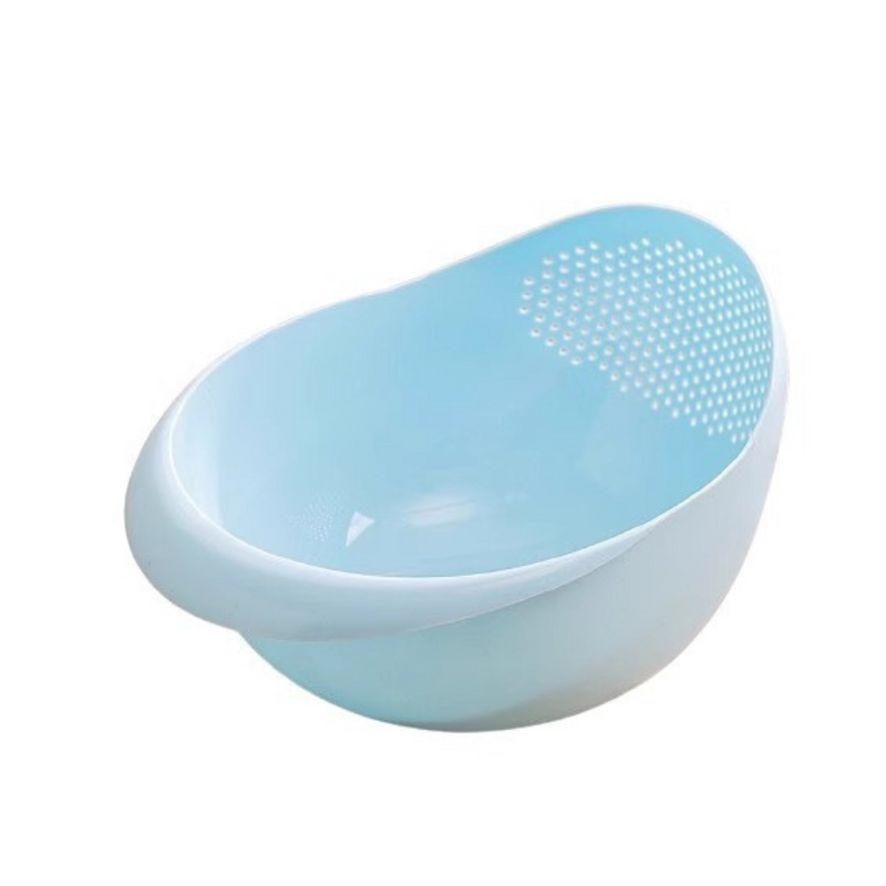 Multi-Function Plastic Mixing and Straining Bowl, Ideal for Kitchen Use - Random Colors