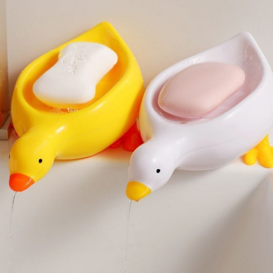 Cute Duck-Shaped Soap Holder - Fun And Functional Bathroom Accessory, Non-Slip, Easy to Clean