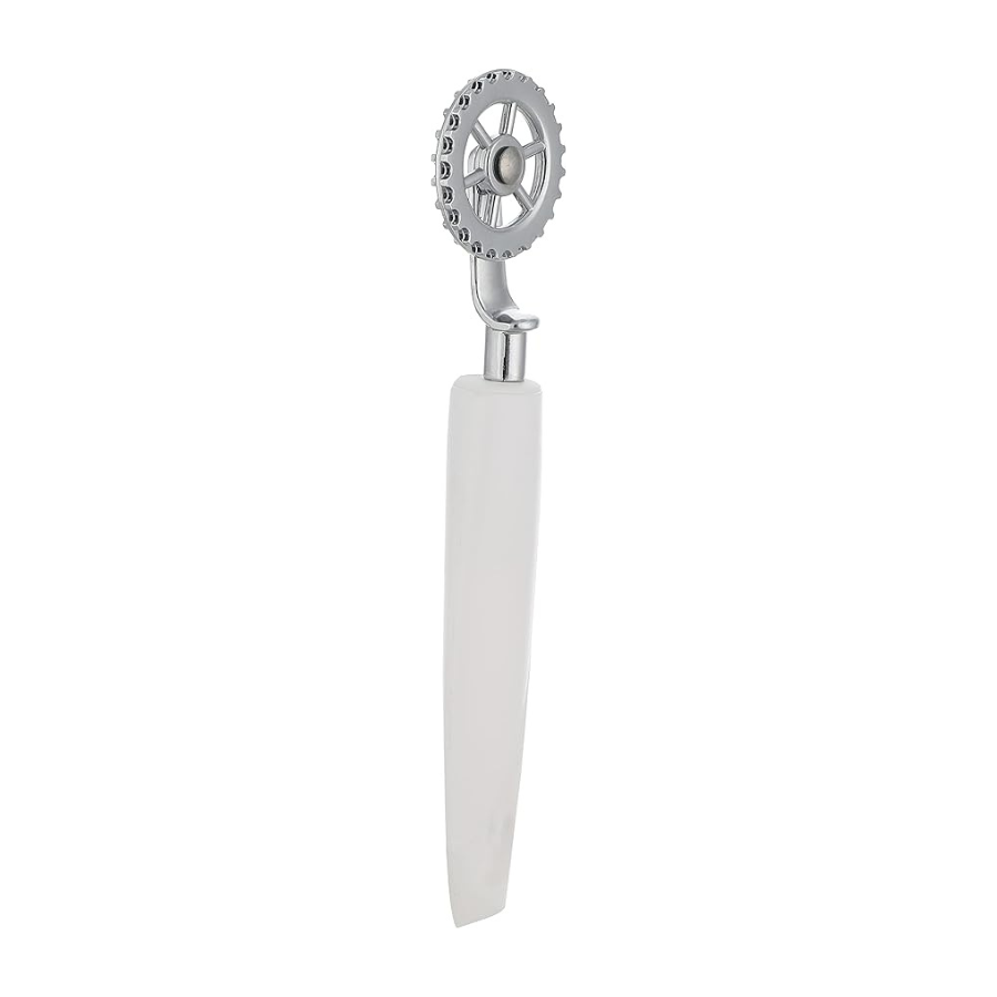 Pedrini Lillo Pastry Wheel Cutter with White Handle - Durable & Ergonomic Design
