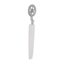 Pedrini Lillo Pastry Wheel Cutter with White Handle - Durable & Ergonomic Design