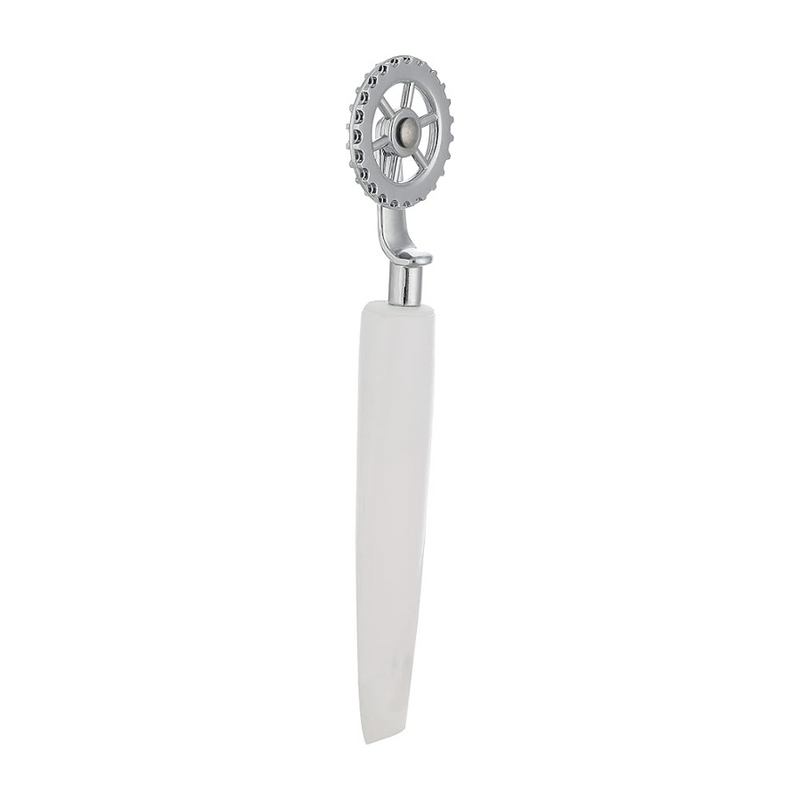 Pedrini Lillo Pastry Wheel Cutter with White Handle - Durable & Ergonomic Design