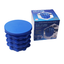 Ice Cube Maker Genie with Unique Double Chamber Design - Keeps Drinks and Ice Cream Cold