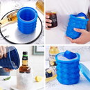 Ice Cube Maker Genie with Unique Double Chamber Design - Keeps Drinks and Ice Cream Cold