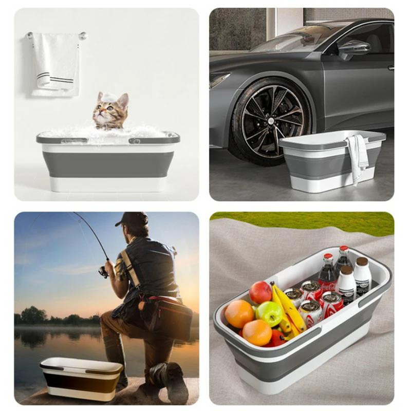Collapsible Multi-Purpose Storage Bin - Space-Saving, Durable, Foldable Design